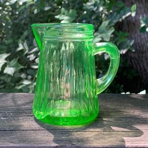Uranium Glass Creamer